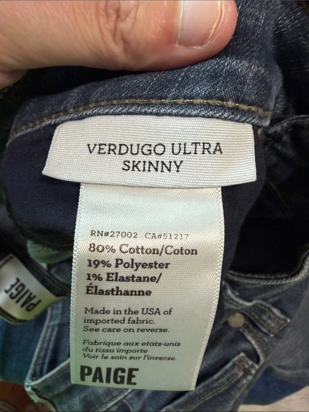 PAIGE Verdugo Ultra Skinny Women's Jeans Dark Blue Wash Size 26 - Picture 8 of 9